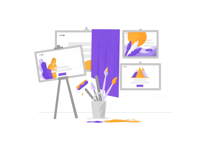 Boise WordPress development design phase on easel graphic
